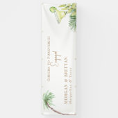 Tropical Margaritas & Tacos Engagement Party Spandoek (Verticaal)