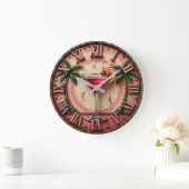 Tropical Martini Pink Cocktail Bar Decor Grote Klok (Huis)