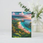 Tropical Maui Island Paradise Briefkaart (Staand voorkant)