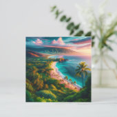 Tropical Maui Island Paradise Kaart (Staand voorkant)