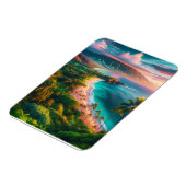 Tropical Maui Island Paradise Magneet (Linkerzijde)