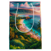 Tropical Maui Island Paradise Medium Cadeauzakje (Voorkant)