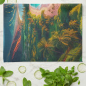 Tropical Maui Island Paradise Theedoek (Gevouwen)