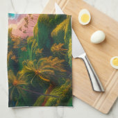 Tropical Maui Island Paradise Theedoek (Quarter Fold)