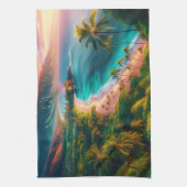 Tropical Maui Island Paradise Theedoek (Verticaal)