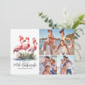 Tropical Mele Kalikimaka kerstfoto Feestdagenkaart (Staand voorkant)