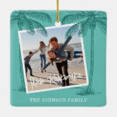 Tropical Mele Kalikimaka: Kerstmis Keramisch Ornament (Achterkant)