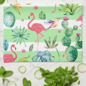 Tropical Melody Pattern Theedoek (Gevouwen)