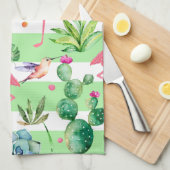 Tropical Melody Pattern Theedoek (Quarter Fold)