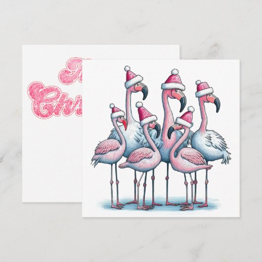 Tropical Merry Christmas Kaart (Voorkant / Achterkant)