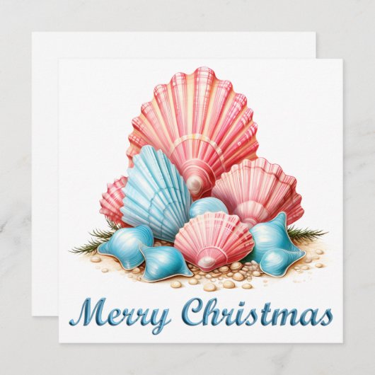 Tropical Merry Christmas Kaart (Voorkant / Achterkant)