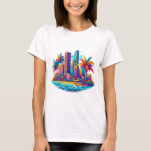 Tropical Metropolis T-shirt voor dames