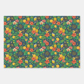 Tropical Midnight Toast Celebration Pattern Inpakpapier Vel (Voorkant)