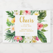 Tropical Mini Mousserende Wijn Label, Vrijgezellen Sparkling Wijnetiket (Enkel label)