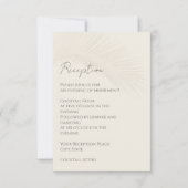 Tropical Minimal Beach Receptie Behuizing Kaart (Voorkant)