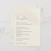 Tropical Minimal Beach Receptie Behuizing Kaart (Voorkant / Achterkant)