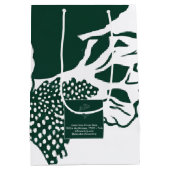 Tropical Modernism Bouquet Bag (Monochrome) Medium Cadeauzakje (Achterkant)