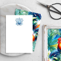 Tropical Monogram Dank u Kaarten Majestic Crest