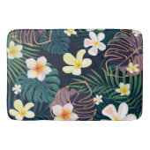 Tropical monstera bladeren plumeria bloblobloblobl badmat (Voorkant)