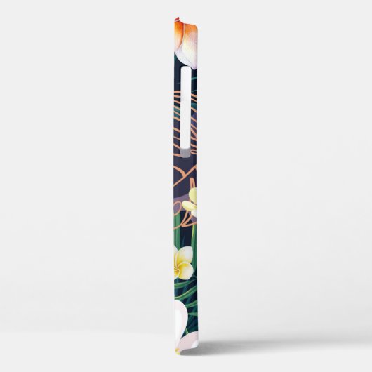 Tropical monstera bladeren plumeria bloblobloblobl Case-Mate iPhone case (Achterkant / Links)