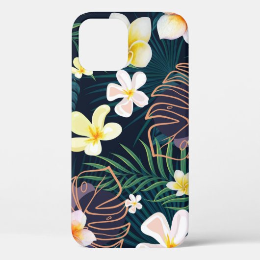 Tropical monstera bladeren plumeria bloblobloblobl Case-Mate iPhone case (Achterkant)