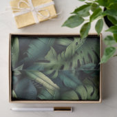 Tropical Monstera Botanical Green Jungle  Tissuepapier (Geschenk)