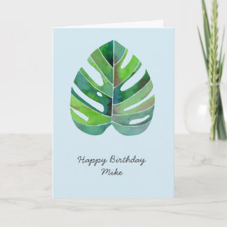 Tropical Monstera customizable Kaart