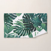 Tropical Monstera Jungle Leaves 1 Bad Handdoek (Handdoek)