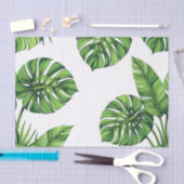 Tropical Monstera Leaves Seamless Pattern Green Tissuepapier (Craft)
