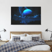 Tropical Moon Canvas Afdruk (Insitu (Slaapkamer))