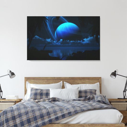 Tropical Moon Canvas Afdruk (Insitu (Slaapkamer))