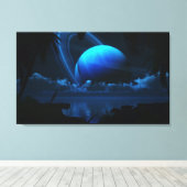 Tropical Moon Canvas Afdruk (Insitu (Houten vloer))