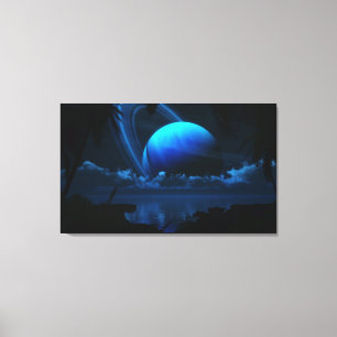 Tropical Moon Canvas Afdruk