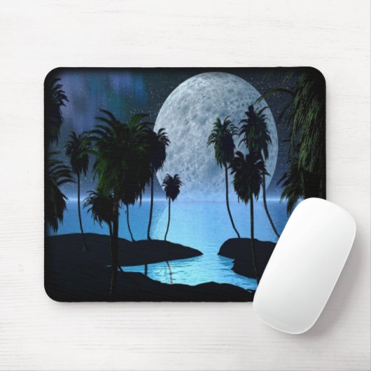 Tropical Moon Mousepad Muismat (Met muis)