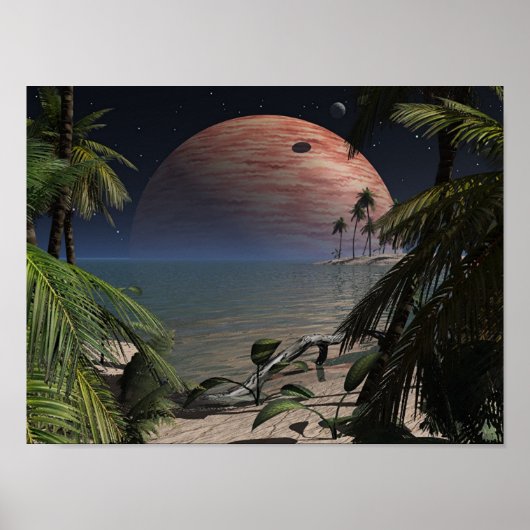 Tropical Moon Poster (Voorkant)
