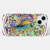 Tropical Mosaic – Blue & Gold Macaw Mandala Case-Mate iPhone Case (Achterkant (horizontaal))