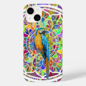 Tropical Mosaic – Blue & Gold Macaw Mandala Case-Mate iPhone Case (Achterkant)