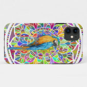 Tropical Mosaic – Blue & Gold Macaw Mandala Case-Mate iPhone Case (Achterkant (horizontaal))