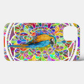 Tropical Mosaic – Blue & Gold Macaw Mandala Case-Mate iPhone Case (Achterkant (horizontaal))
