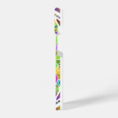 Tropical Mosaic – Blue & Gold Macaw Mandala iPhone Hoesje (Linkerkant)