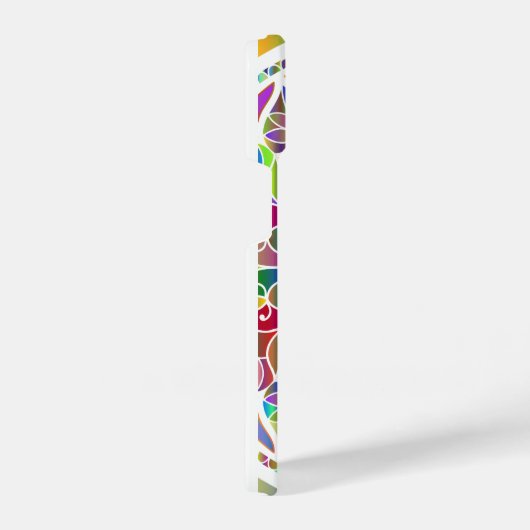 Tropical Mosaic – Blue & Gold Macaw Mandala iPhone Hoesje (Rechterkant)