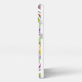 Tropical Mosaic – Blue & Gold Macaw Mandala iPhone Hoesje (Linkerkant)