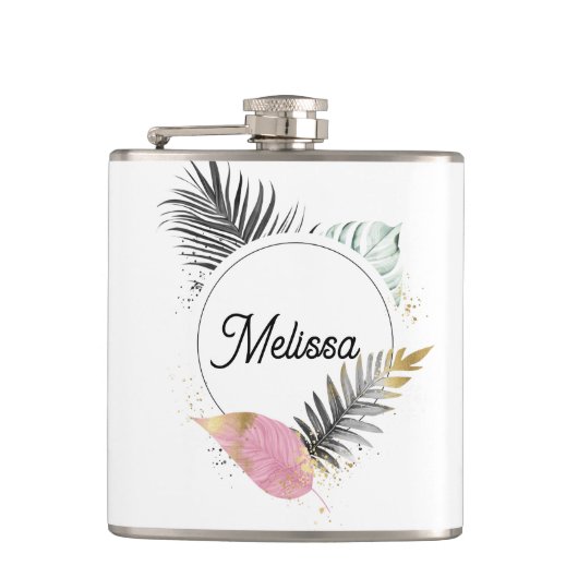 Tropical Name Flask Heupfles (Voorkant)