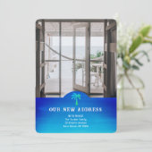 Tropical Nieuw Adres Heldere 2-foto Bewegende Kaar (Staand voorkant)