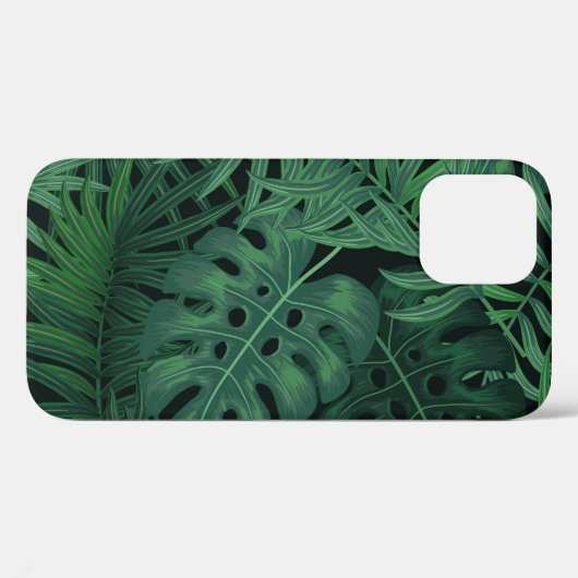 Tropical Night Green: Exotisch Plant Case-Mate iPhone Case (Achterkant (horizontaal))