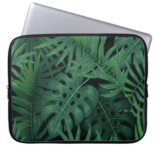 Tropical Night Green: Exotisch Plant Laptop Sleeve