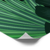 Tropical Night Green: Exotisch Plant Poster (Hoek)