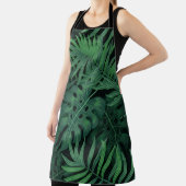 Tropical Night Green: Exotisch Plant Schort (Insitu)