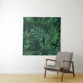 Tropical Night Green: Exotisch Plant Wandkleed (In Situ (horizontaal))