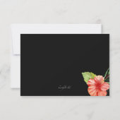 Tropical Night RSVP-kaart RSVP Kaartje (Achterkant)